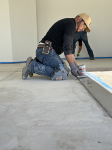 polyurea coatings applied to basement flooring