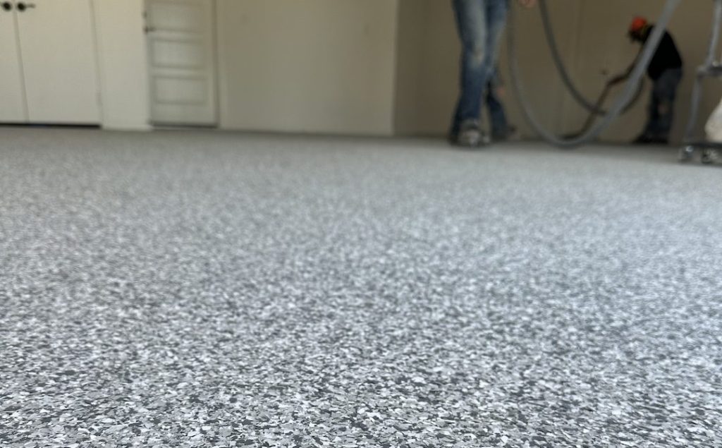 concrete floor coating with polyurea concrete resurfacing
